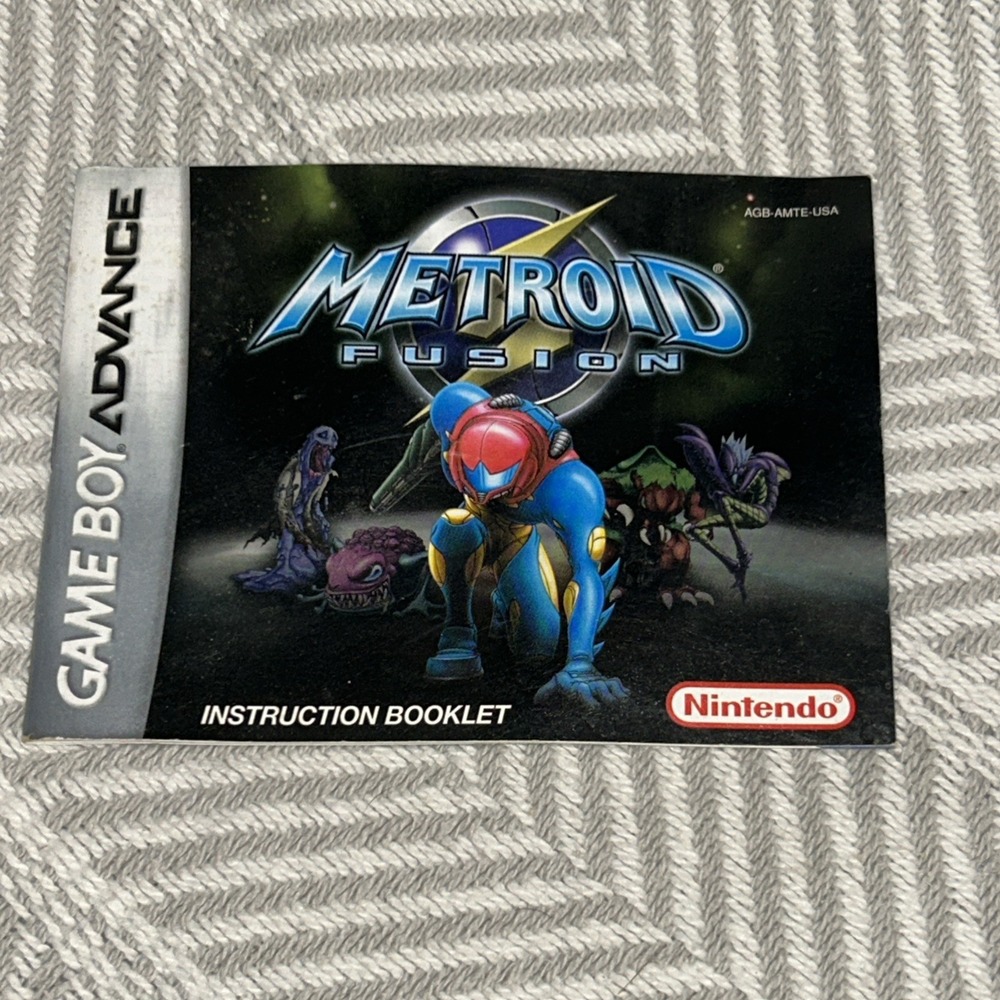 Metroid Fusion Nintendo Gameboy Advance Manual Only D1